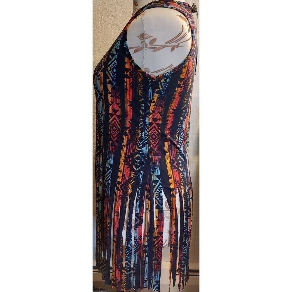 L & B lucky blessed filly Flair tank Swimsuit Cover Mini Dress Summer NEW - Picture 2 of 10